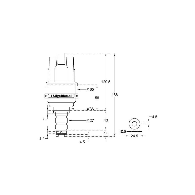 123ignition TUNE+ 4-R-V-V-IE (Bluetooth), mit Auslöse-Impulse, mit Porsche ring