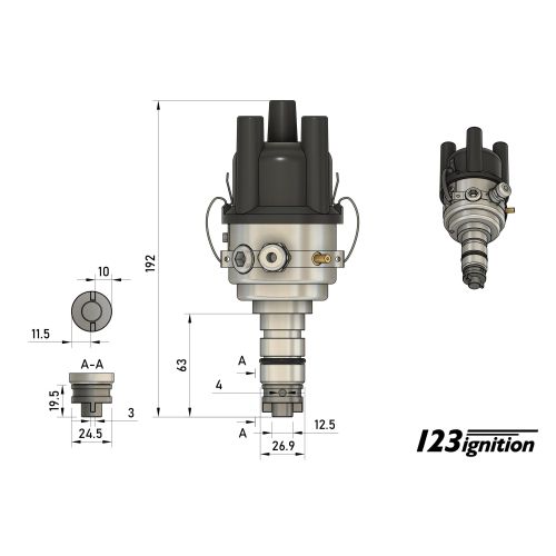 123ignition GB-4-R vollständige sammlung für Landrover 2.25L (ohne Vakuum)