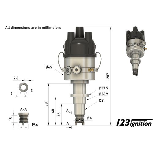 123/Renault-4-R-V complete set voor Cleon motor