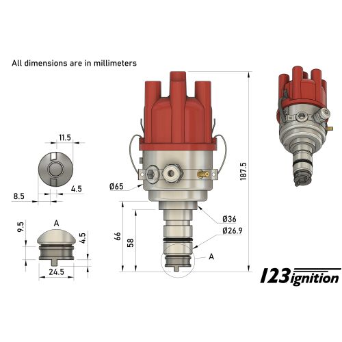 123ignition B30-R Juego completo para su Volvo B30 motor de barco