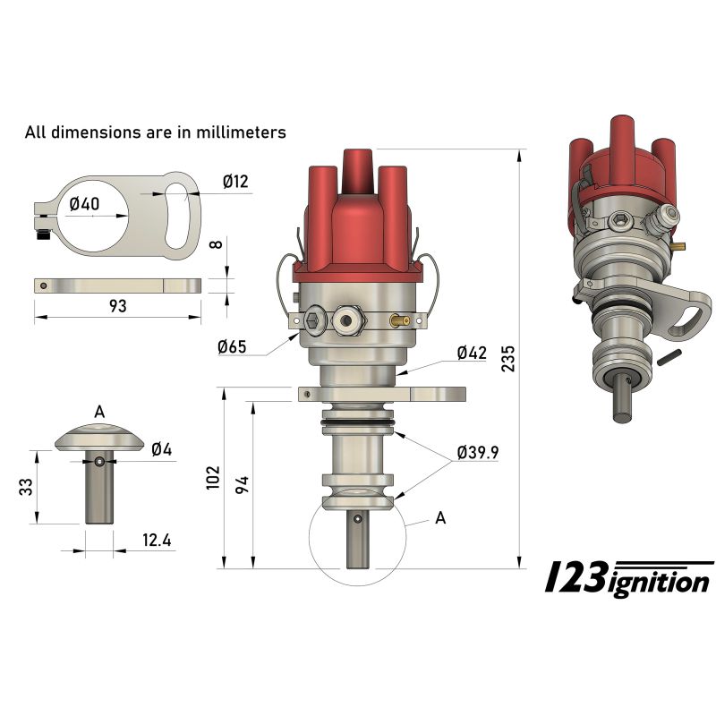 123ignition B21-B23-R kit complet pour les bateaux