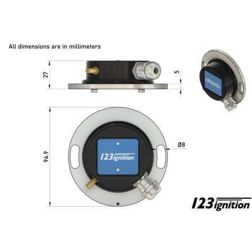 123ignition TUNE+ 2CV (Bluetooth), complete system