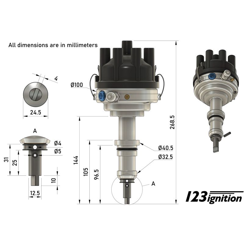 123ignition TUNE+ 8-R-V-ROVER-PRE-SD1 (Bluetooth) kit complet